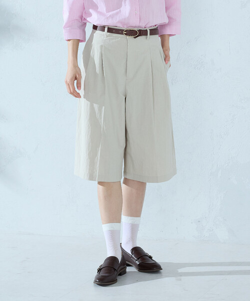 COMME CA ISM(コムサイズム)の「コットンナイロンウェザー ハーフパンツ(その他パンツ・レディース・ネイビー/ベージュ・MEDIUM/LARGE)」の1枚目の写真