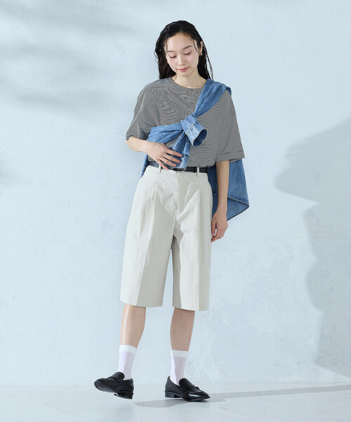 COMME CA ISM(コムサイズム)の「コットンナイロンウェザー ハーフパンツ(その他パンツ・レディース・ネイビー/ベージュ・MEDIUM/LARGE)」の5枚目の写真