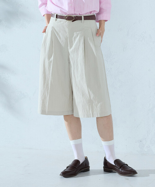 COMME CA ISM(コムサイズム)の「コットンナイロンウェザー ハーフパンツ(その他パンツ・レディース・ネイビー/ベージュ・MEDIUM/LARGE)」の9枚目の写真