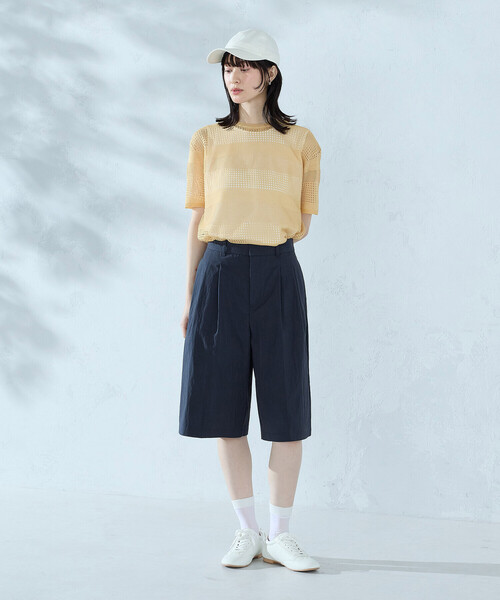 COMME CA ISM(コムサイズム)の「コットンナイロンウェザー ハーフパンツ(その他パンツ・レディース・ネイビー/ベージュ・MEDIUM/LARGE)」の12枚目の写真