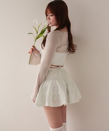 *M DOLLY original* Ribbon candy tiered dress/リボンキャンディティアードドレス