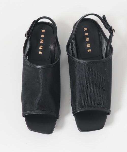 URBAN RESEARCH ROSSO WOMEN（アーバンリサーチ　ロッソ）の「REMME　メッシュパンプス（サンダル・レディース・ブラック・36/37）」の3枚目の写真
