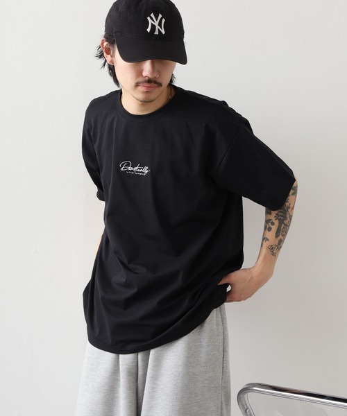 FUNALIVE（ファンアライブ）の「ワンポイント刺繍 ストレッチT 接触冷感 吸水速乾 UVカット（Tシャツ/カットソー・メンズ・ホワイト/ライトブラック/スミクロ/ブラック系その他2/ブラック/ホワイト系その他2/ネイビー系/ネイビー系2・M/L/LL）」の15枚目の写真