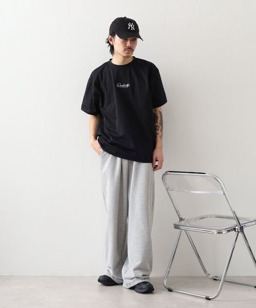 FUNALIVE（ファンアライブ）の「ワンポイント刺繍 ストレッチT 接触冷感 吸水速乾 UVカット（Tシャツ/カットソー・メンズ・ホワイト/ライトブラック/スミクロ/ブラック系その他2/ブラック/ホワイト系その他2/ネイビー系/ネイビー系2・M/L/LL）」の18枚目の写真