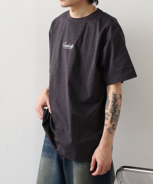 FUNALIVE（ファンアライブ）の「ワンポイント刺繍 ストレッチT 接触冷感 吸水速乾 UVカット（Tシャツ/カットソー・メンズ・ホワイト/ライトブラック/スミクロ/ブラック系その他2/ブラック/ホワイト系その他2/ネイビー系/ネイビー系2・M/L/LL）」の21枚目の写真