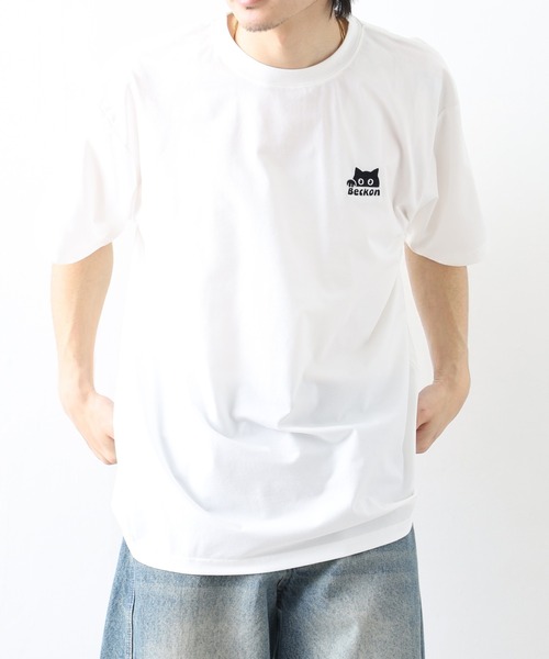 FUNALIVE（ファンアライブ）の「ワンポイント刺繍 ストレッチT 接触冷感 吸水速乾 UVカット（Tシャツ/カットソー・メンズ・ホワイト/ライトブラック/スミクロ/ブラック系その他2/ブラック/ホワイト系その他2/ネイビー系/ネイビー系2・M/L/LL）」の9枚目の写真