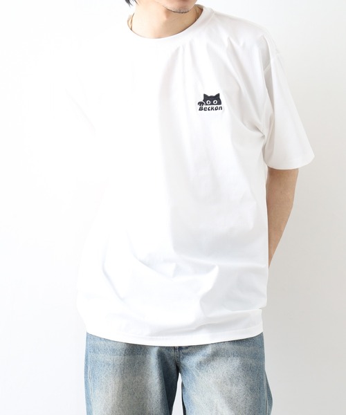 FUNALIVE（ファンアライブ）の「ワンポイント刺繍 ストレッチT 接触冷感 吸水速乾 UVカット（Tシャツ/カットソー・メンズ・ホワイト/ライトブラック/スミクロ/ブラック系その他2/ブラック/ホワイト系その他2/ネイビー系/ネイビー系2・M/L/LL）」の10枚目の写真