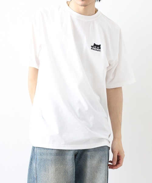 FUNALIVE（ファンアライブ）の「ワンポイント刺繍 ストレッチT 接触冷感 吸水速乾 UVカット（Tシャツ/カットソー・メンズ・ホワイト/ライトブラック/スミクロ/ブラック系その他2/ブラック/ホワイト系その他2/ネイビー系/ネイビー系2・M/L/LL）」の11枚目の写真