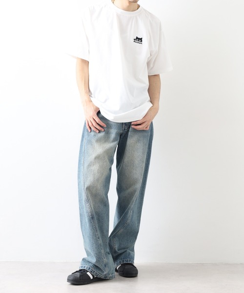 FUNALIVE（ファンアライブ）の「ワンポイント刺繍 ストレッチT 接触冷感 吸水速乾 UVカット（Tシャツ/カットソー・メンズ・ホワイト/ライトブラック/スミクロ/ブラック系その他2/ブラック/ホワイト系その他2/ネイビー系/ネイビー系2・M/L/LL）」の13枚目の写真