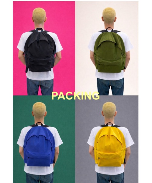 BEAVER（ビーバー）の「PACKING/パッキング DAY PACK デイパック　PA-063（バックパック/リュック・メンズ・ブルー/ブラック/オリーブ/イエロー・FREE）」の7枚目の写真