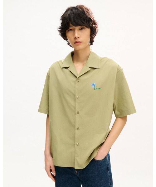KENZO Tulip' ハワイアン ショートスリーブ シャツ イン コットン