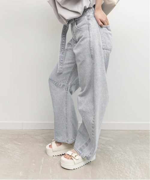 RANDA(ランダ)の「ダブルベルトラフィアライクサンダル(サンダル・レディース・ベージュ/ホワイト/ブラック・M/S/L/LL)」の9枚目の写真