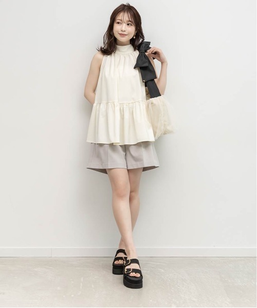 RANDA(ランダ)の「ダブルベルトラフィアライクサンダル(サンダル・レディース・ベージュ/ホワイト/ブラック・M/S/L/LL)」の16枚目の写真