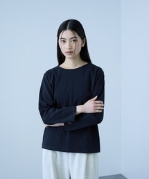 【シーズンレス】袖刺繍コットンプルオーバー