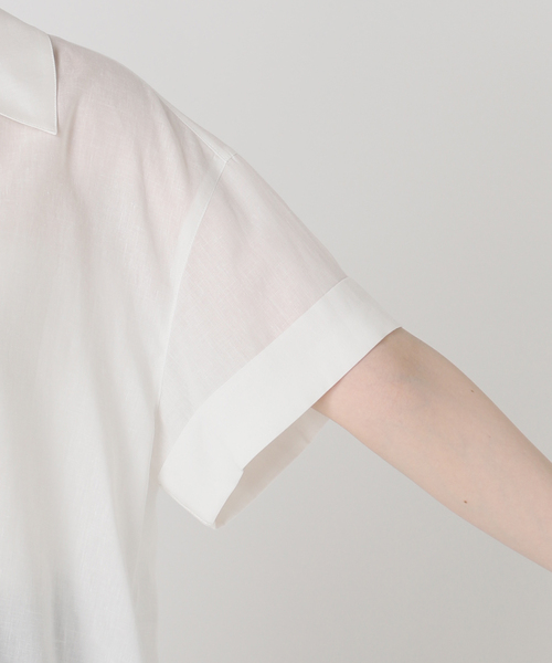 The Loom(ザ ルーム)の「The Loom/ザ ルーム BACK TUCK SHIRT シャツ TL18UO-WH11(シャツ/ブラウス・レディース・ベージュ/ホワイト・SMALL)」の13枚目の写真