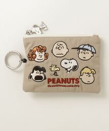 THE MILES（ザ マイルズ）の「"09"≪Vintage PEANUTS≫どっちにも伸びーる キーリール付き 2ポケット ナイロン 刺繍 パスポーチ（パスケース）」