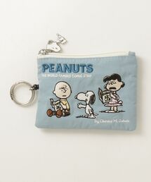 PEANUTS（ピーナッツ）の「"09"≪Vintage PEANUTS≫どっちにも伸びーる キーリール付き 2ポケット ナイロン 刺繍 パスポーチ（パスケース）」