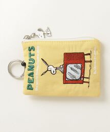 PEANUTS（ピーナッツ）の「"09"≪Vintage PEANUTS≫どっちにも伸びーる キーリール付き 2ポケット ナイロン 刺繍 パスポーチ（パスケース）」