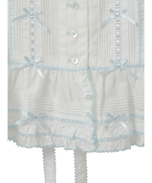 PINK HOUSE(ピンクハウス)の「配色ステッチ使いキャミソールブラウス(シャツ/ブラウス・レディース・ホワイト×ブルー/ブラック/ホワイト×ピンク・フリー)」の13枚目の写真