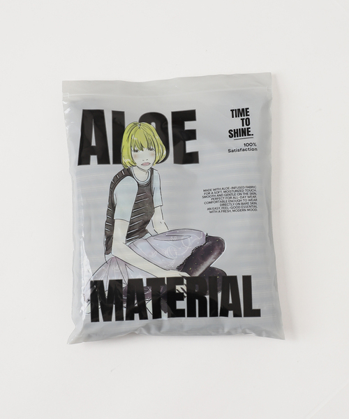 B.C STOCK(ベーセーストック)の「《2点セット》ウォッシャブル / 接触冷感 / 抗菌防臭 aloe pack-T(Tシャツ/カットソー・レディース・サックスブルー/ブラック/イエロー/グリーン・FREE)」の22枚目の写真