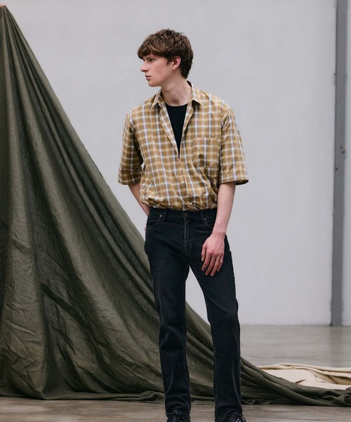 FACTOTUM(ファクトタム)の「【FACTOTUM】 Check Wide Short Sleeve Shirt(シャツ/ブラウス・メンズ・ブラック系/ブラウン系・44/46/48)」の7枚目の写真