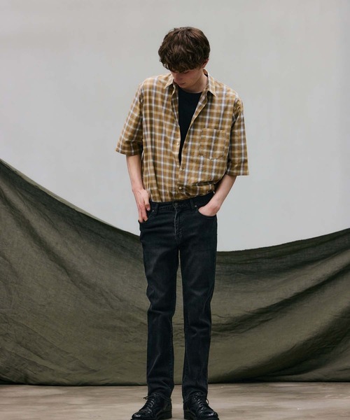 FACTOTUM(ファクトタム)の「【FACTOTUM】 Check Wide Short Sleeve Shirt(シャツ/ブラウス・メンズ・ブラック系/ブラウン系・44/46/48)」の8枚目の写真