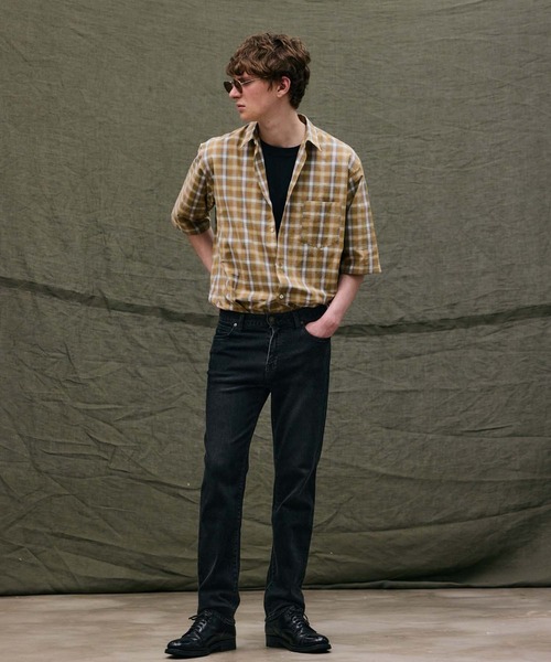 FACTOTUM(ファクトタム)の「【FACTOTUM】 Check Wide Short Sleeve Shirt(シャツ/ブラウス・メンズ・ブラック系/ブラウン系・44/46/48)」の11枚目の写真