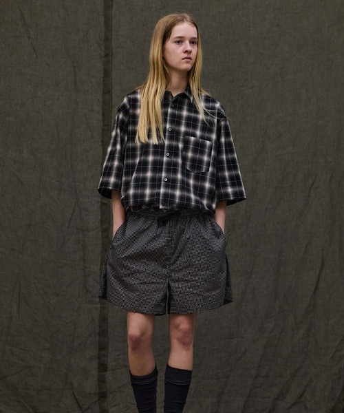 FACTOTUM(ファクトタム)の「【FACTOTUM】 Check Wide Short Sleeve Shirt(シャツ/ブラウス・メンズ・ブラック系/ブラウン系・44/46/48)」の12枚目の写真