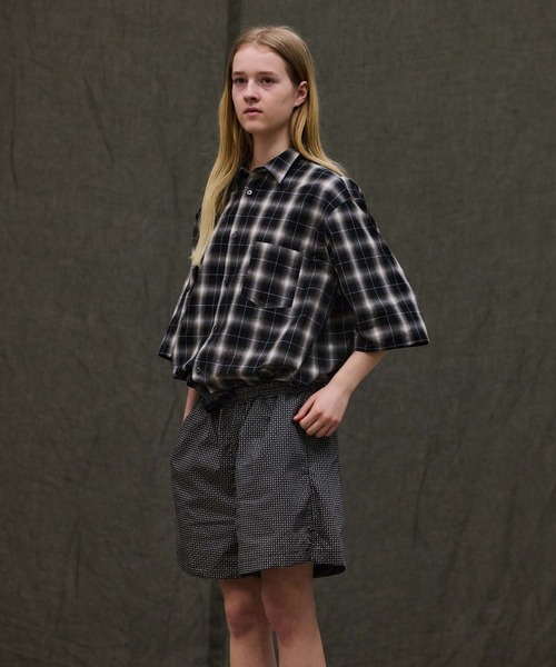 FACTOTUM(ファクトタム)の「【FACTOTUM】 Check Wide Short Sleeve Shirt(シャツ/ブラウス・メンズ・ブラック系/ブラウン系・44/46/48)」の15枚目の写真