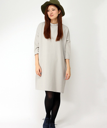 LBC | ＊ポリレーヨン2重織プチネックワンピース(ワンピース)