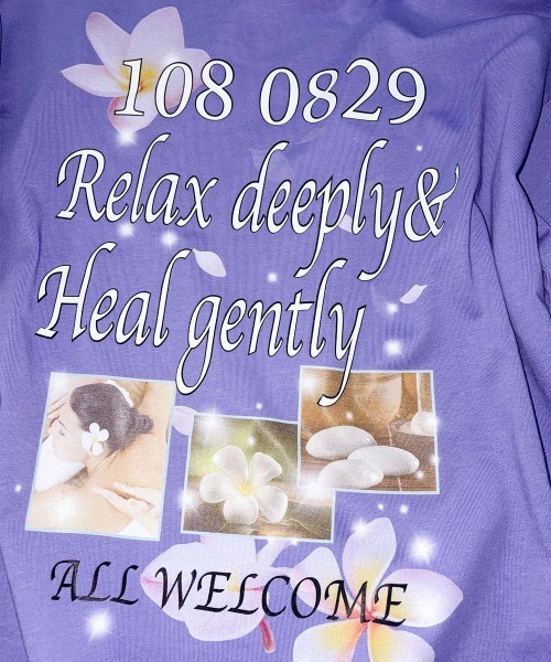 SCULPTOR(スカルプター)の「Healing Off-Shoulder Tee(Tシャツ/カットソー・レディース・ブルー/パープル/ホワイト・SMALL/MEDIUM/LARGE)」の13枚目の写真