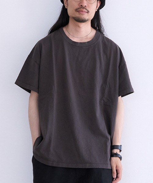 LES TIEN(レスティエン)の「LES TIEN OVERSIZED TEE (HV-2036J)(Tシャツ/カットソー・メンズ・ネイビー/ホワイト/ブラック系その他/ブラック・LARGE/MEDIUM)」の4枚目の写真