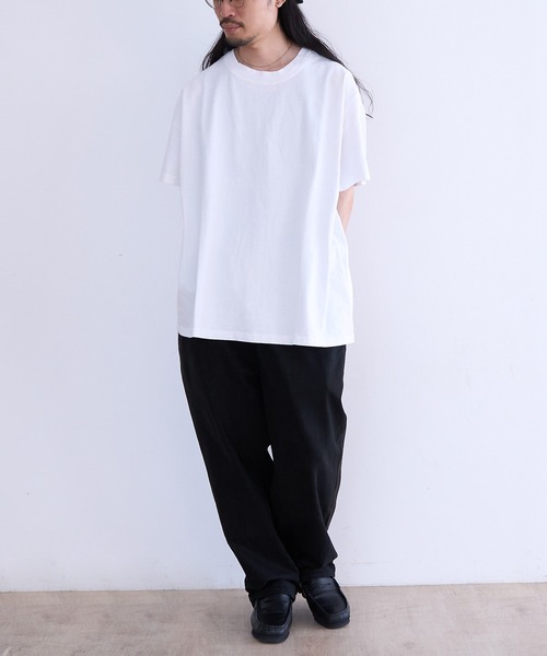 LES TIEN(レスティエン)の「LES TIEN OVERSIZED TEE (HV-2036J)(Tシャツ/カットソー・メンズ・ネイビー/ホワイト/ブラック系その他/ブラック・LARGE/MEDIUM)」の9枚目の写真