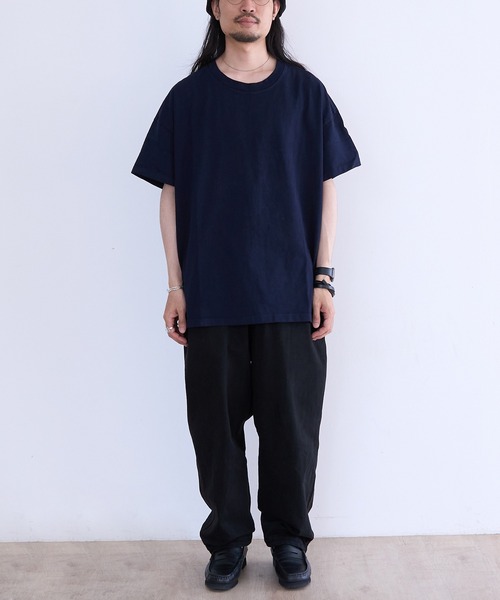 LES TIEN(レスティエン)の「LES TIEN OVERSIZED TEE (HV-2036J)(Tシャツ/カットソー・メンズ・ネイビー/ホワイト/ブラック系その他/ブラック・LARGE/MEDIUM)」の22枚目の写真