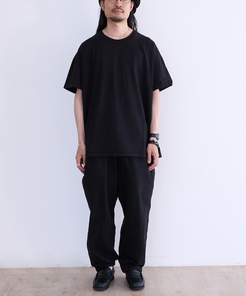 LES TIEN(レスティエン)の「LES TIEN OVERSIZED TEE (HV-2036J)(Tシャツ/カットソー・メンズ・ネイビー/ホワイト/ブラック系その他/ブラック・LARGE/MEDIUM)」の11枚目の写真