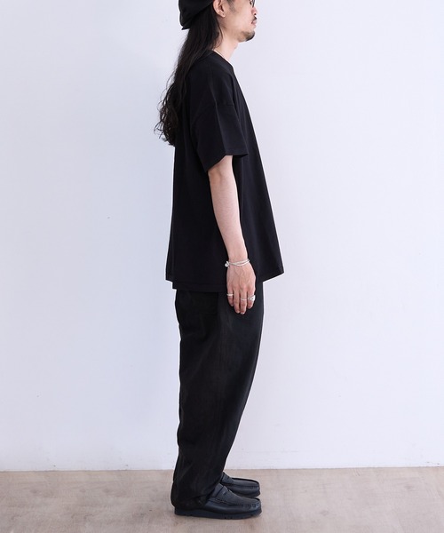 LES TIEN(レスティエン)の「LES TIEN OVERSIZED TEE (HV-2036J)(Tシャツ/カットソー・メンズ・ネイビー/ホワイト/ブラック系その他/ブラック・LARGE/MEDIUM)」の12枚目の写真