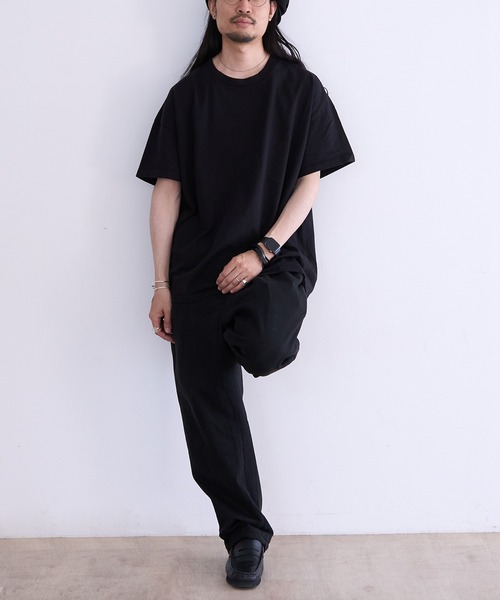 LES TIEN(レスティエン)の「LES TIEN OVERSIZED TEE (HV-2036J)(Tシャツ/カットソー・メンズ・ネイビー/ホワイト/ブラック系その他/ブラック・LARGE/MEDIUM)」の15枚目の写真