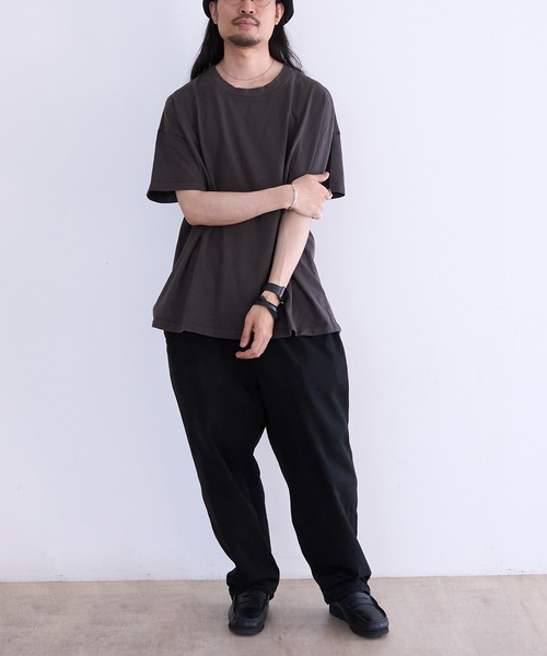 LES TIEN(レスティエン)の「LES TIEN OVERSIZED TEE (HV-2036J)(Tシャツ/カットソー・メンズ・ネイビー/ホワイト/ブラック系その他/ブラック・LARGE/MEDIUM)」の21枚目の写真
