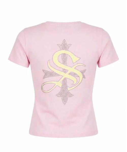 SupBaby by SUPPLIER(サプベイビーバイサプライヤー)の「SupBaby by SUPPLIER/サプベビー バイ サプライヤー/Baby Cross Tee(Tシャツ/カットソー・レディース・ホワイト/ピンク/ブラック/ブルー系その他3・S/M)」の2枚目の写真