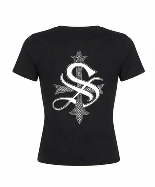 SupBaby by SUPPLIER(サプベイビーバイサプライヤー)の「SupBaby by SUPPLIER/サプベビー バイ サプライヤー/Baby Cross Tee(Tシャツ/カットソー・レディース・ホワイト/ピンク/ブラック/ブルー系その他3・S/M)」の10枚目の写真