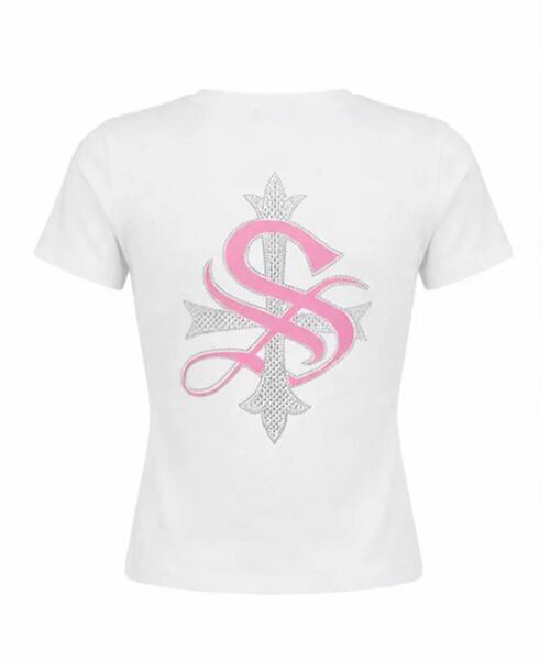 SupBaby by SUPPLIER(サプベイビーバイサプライヤー)の「SupBaby by SUPPLIER/サプベビー バイ サプライヤー/Baby Cross Tee(Tシャツ/カットソー・レディース・ホワイト/ピンク/ブラック/ブルー系その他3・S/M)」の20枚目の写真