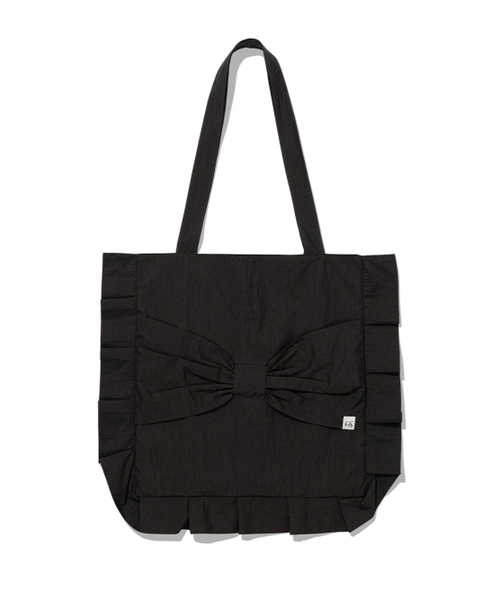 UGLY SHADOW(アグリーシャドウ)の「RIBBON ECO BAG(CHARCOAL)(エコバッグ/サブバッグ・レディース・その他・FREE)」の3枚目の写真