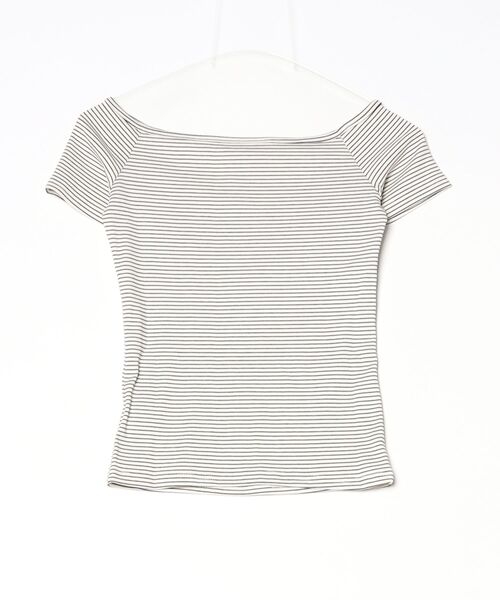 Trish（トリッシュ）の「スクエアヘンリーフレンチボーダーT（Tシャツ/カットソー・レディース・ブラウン/ホワイト・FREE）」の21枚目の写真