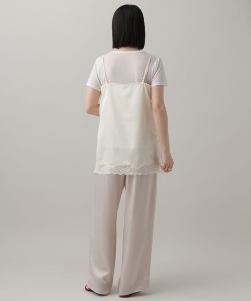 A part by(アパートバイ)の「【接触冷感】リンクルエアーアセテートパンツ(その他パンツ・レディース・グレー系その他4/ブラウン/アイボリー・FREE)」の5枚目の写真