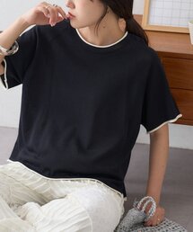 CIAOPANIC TYPY | 【接触冷感】配色ラグラン半袖ニットTee(ニット/セーター)