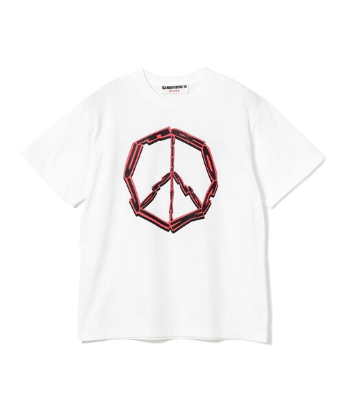 Ray BEAMS（レイビームス）の「〈WOMEN〉FUJI ROCK FESTIVAL'26 / EISUKE HOSHI / P2A6E TEE（Tシャツ/カットソー・レディース・ホワイト・SMALL）」の2枚目の写真