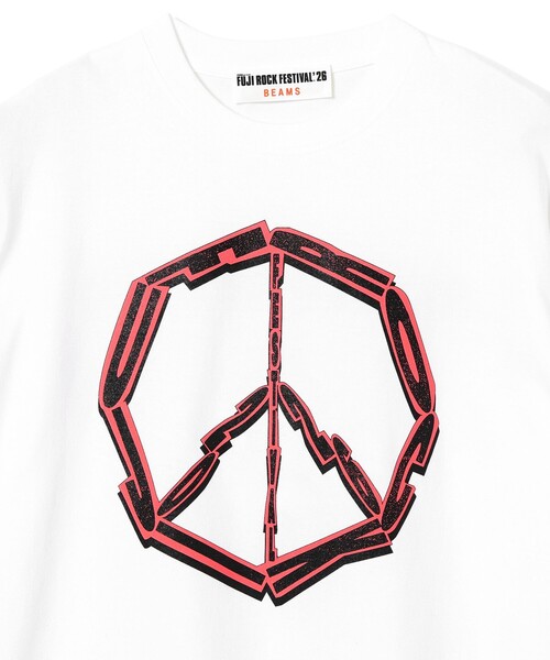 Ray BEAMS（レイビームス）の「〈WOMEN〉FUJI ROCK FESTIVAL'26 / EISUKE HOSHI / P2A6E TEE（Tシャツ/カットソー・レディース・ホワイト・SMALL）」の3枚目の写真