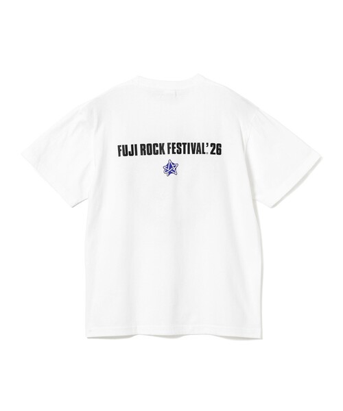 Ray BEAMS（レイビームス）の「〈WOMEN〉FUJI ROCK FESTIVAL'26 / EISUKE HOSHI / P2A6E TEE（Tシャツ/カットソー・レディース・ホワイト・SMALL）」の5枚目の写真