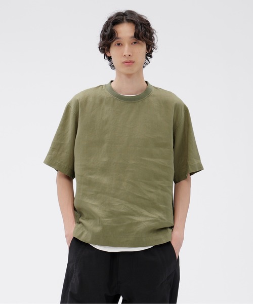 MARGARET HOWELL(マーガレットハウエル)の「LIGHTWEIGHT LINEN(シャツ/ブラウス・メンズ・チャコール/カーキ・SMALL/MEDIUM/LARGE)」の2枚目の写真