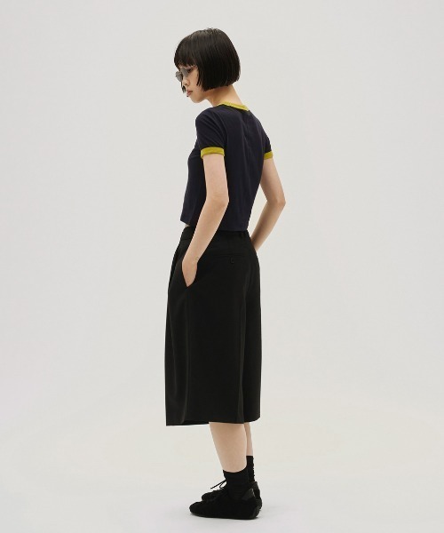 TODAYFUL(トゥデイフル)の「Compact Ringer Tee(Tシャツ/カットソー・レディース・ネイビー/ベージュ/キナリ/ブルー系その他・FREE)」の8枚目の写真
